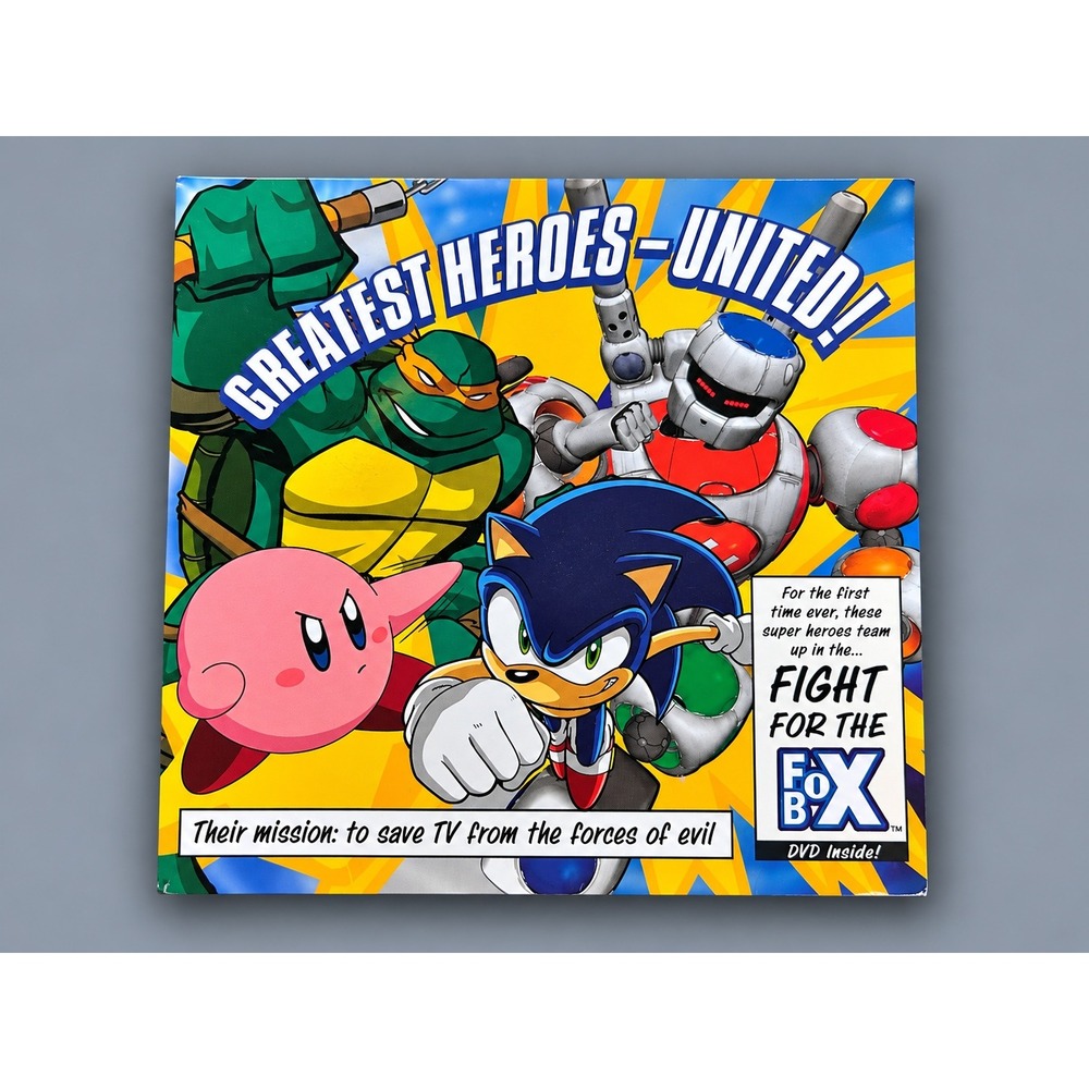 FoxBox Greatest Heroes United DVD New sealed 2003 Sonic TMNT Kirby Rare